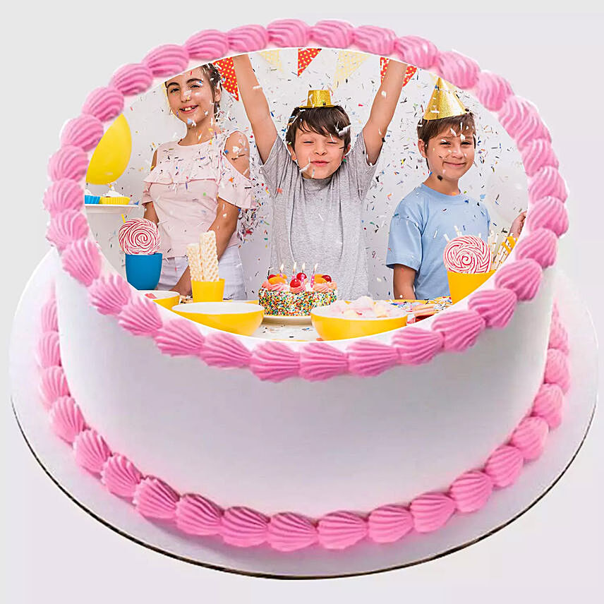 Delicious Birthday Photo Cake Half Kg