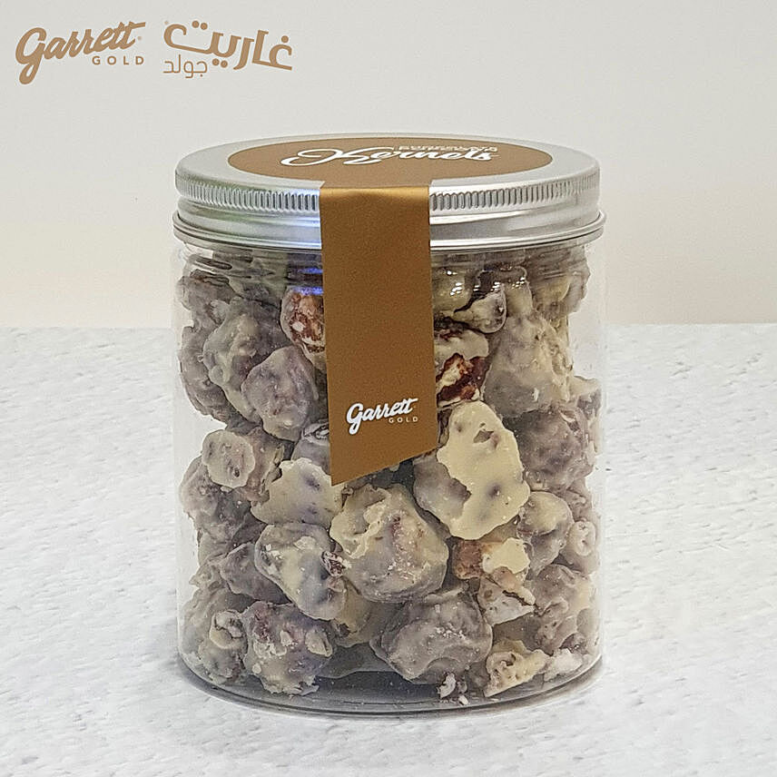 Garrett Gold Brownie Caramel Kernel White Chocolate Jar