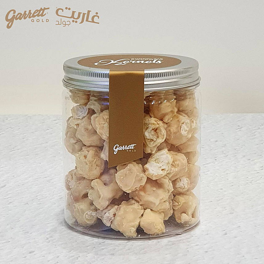 Garrett Gold Snow White Caramel Chocolate Kernel Jar