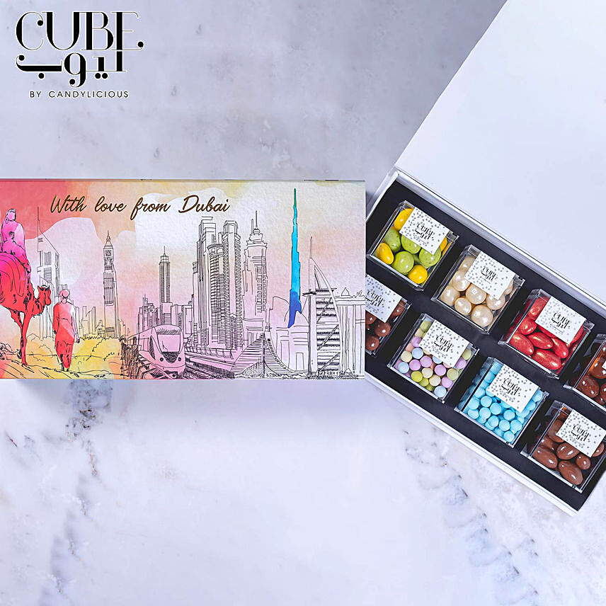 With Love From Dubai Mini 8 Assorted Candy Cubes Gift Box