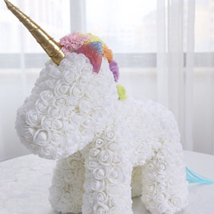 Legendary White Flower Unicorn For Kids