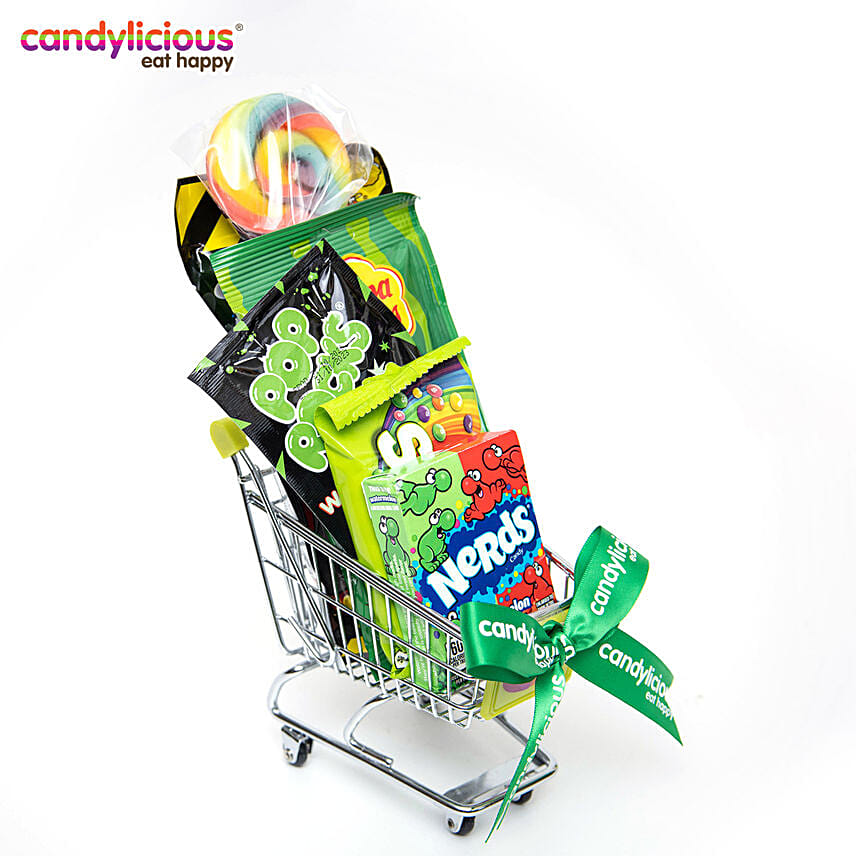 Candylicious Mini Trolley Green Gift Pack