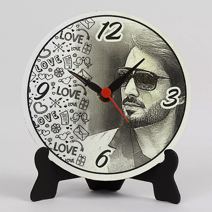 Engraved Table Top Wall Clock
