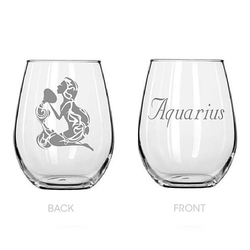 Personalised Sun Sign Engraved Glass