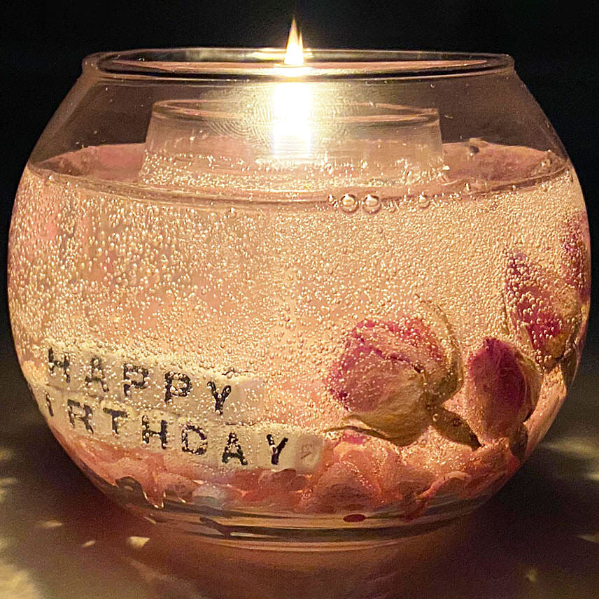 Beautiful Personalised Handmade Gel Candle