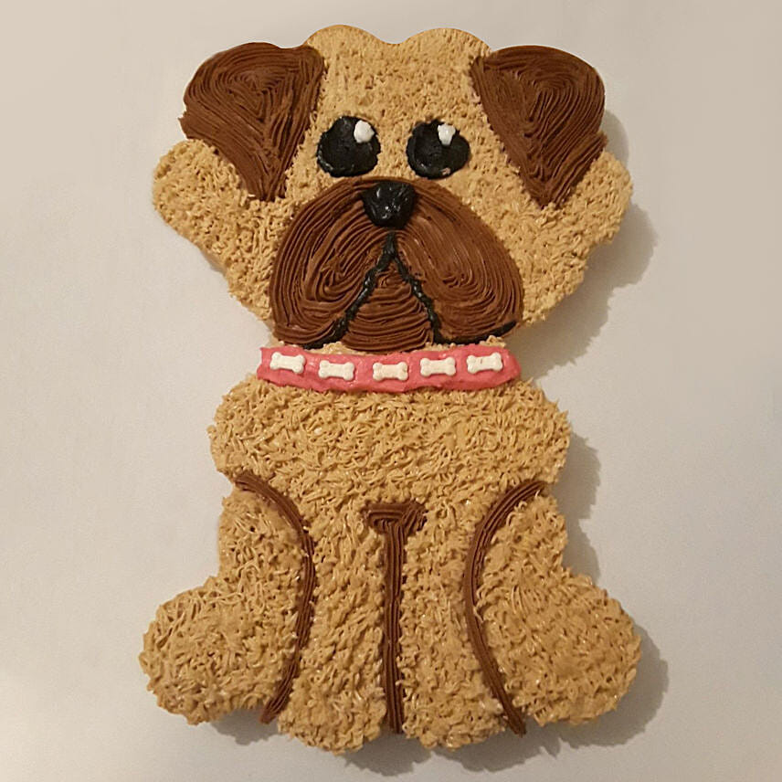 Cute Dog Shape Pull Apart Cake