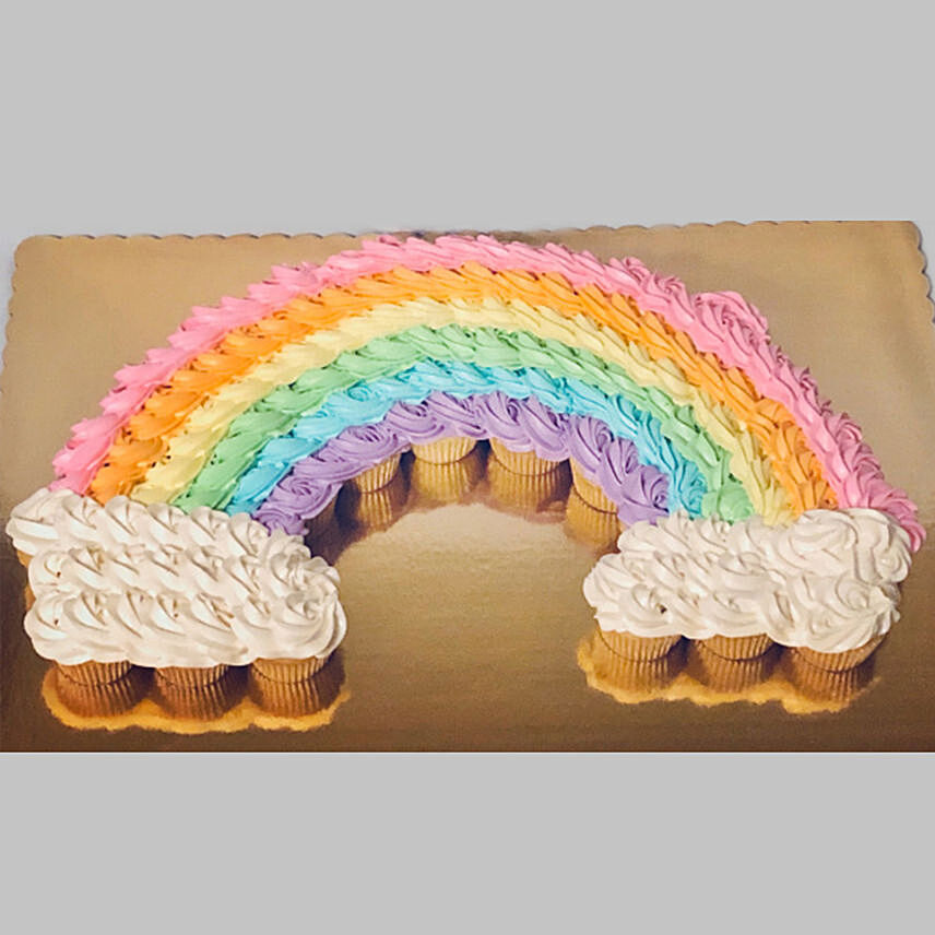 Rainbow Of Cupcakes 32 pcs