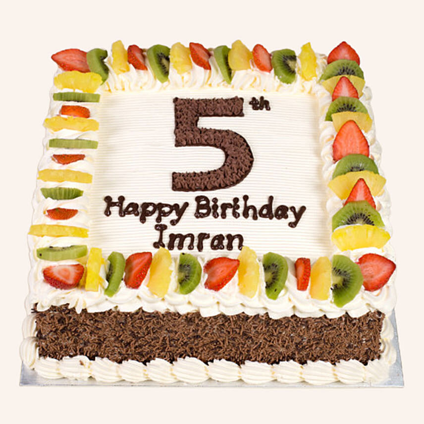 5th Birthday Special Red Velvet Cake