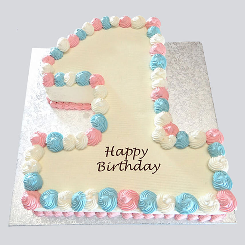Sweet 1st Birthday Vanilla Cake