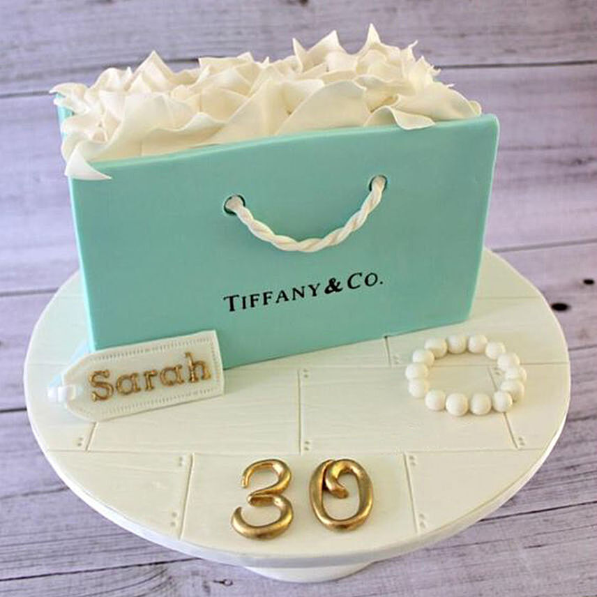Tiffany & Co. Theme Cake Chocolate