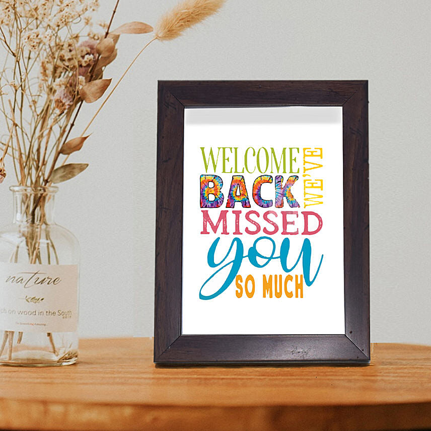 Welcome back Designer Frame