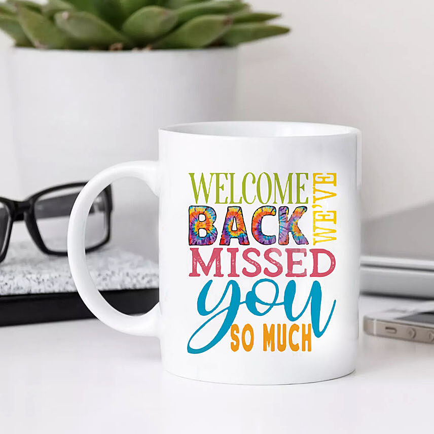 Welcome Back Printed Mug