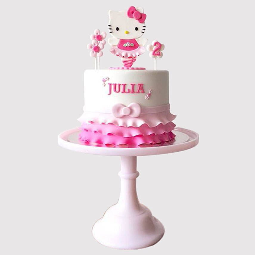 Hello Kitty Themed Red Velvet Cake