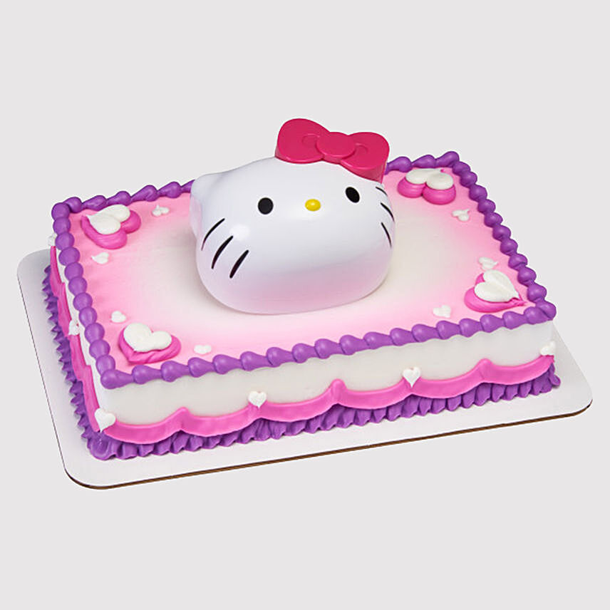 Hello Kitty Theme Marble Cake