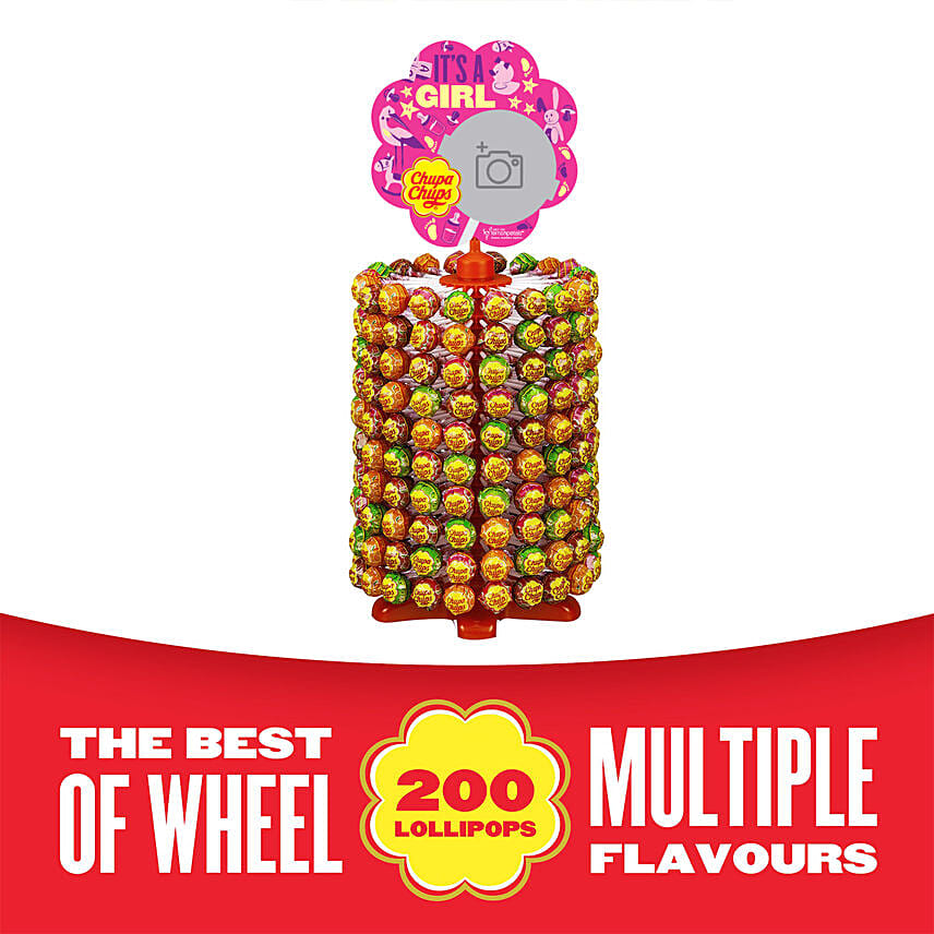 Personalized It’s a Girl lolipop Wheel