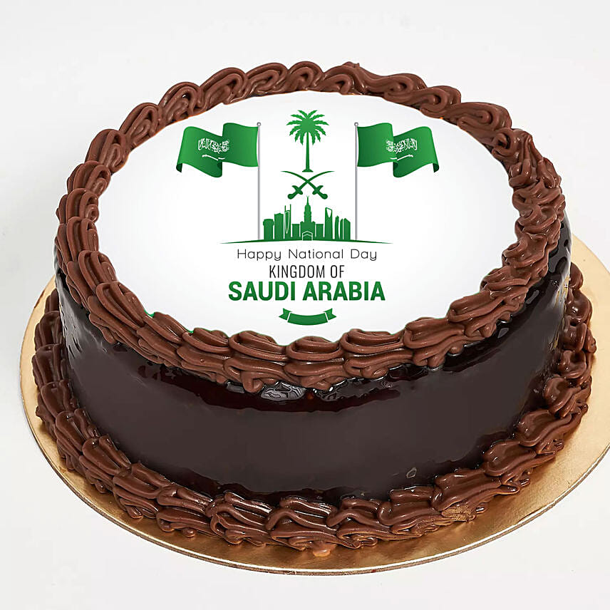 Happy National Day Chocolate Truffle Cake