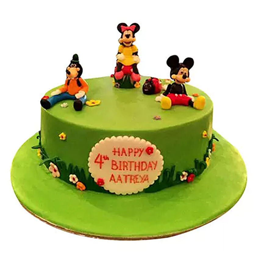 Mickey And Family Cake Chocolate