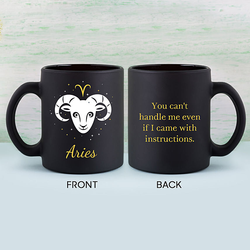 Black Mug For Aries