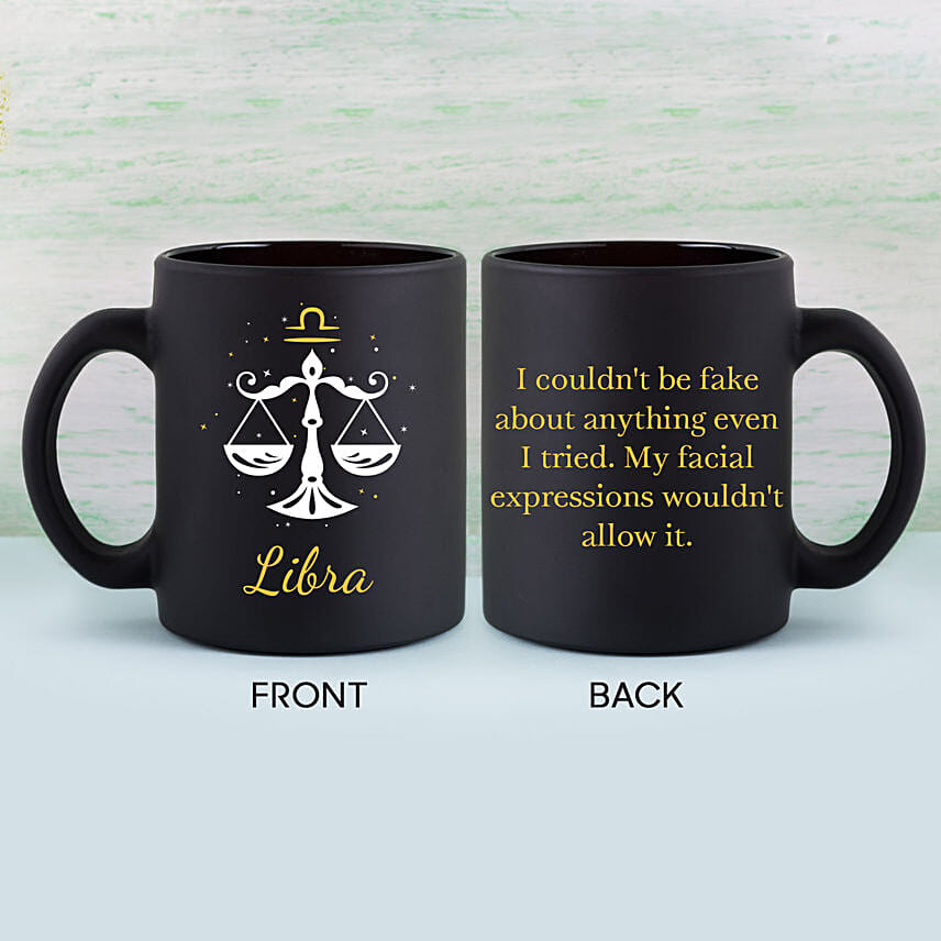 Black Mug For Libra