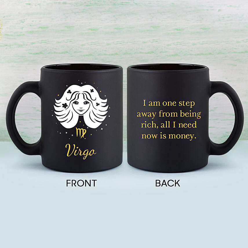 Black Mug For Virgo