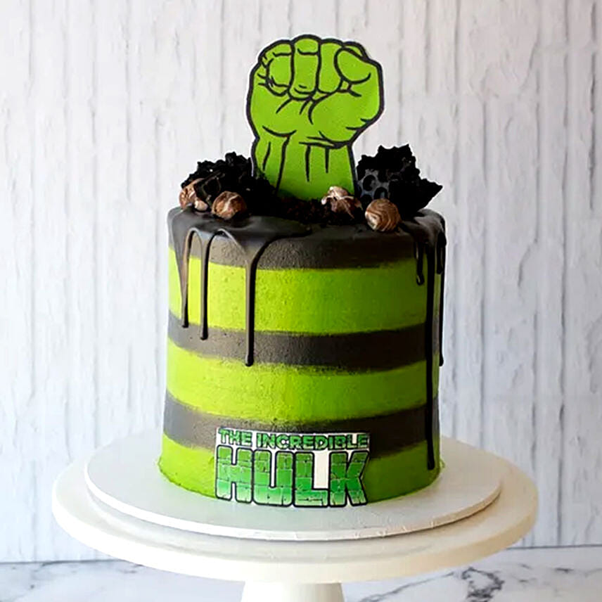 Avengers Hulk Marble Cake- 2.5 Kg