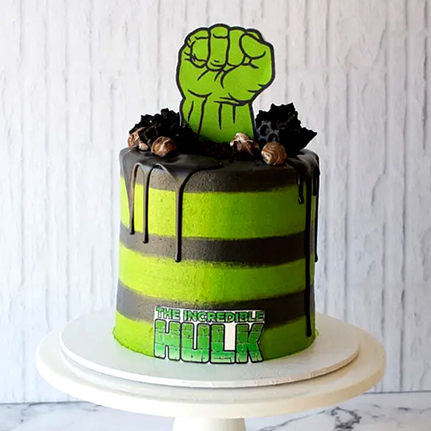 Avengers Hulk Vanilla Cake- 2.5 Kg