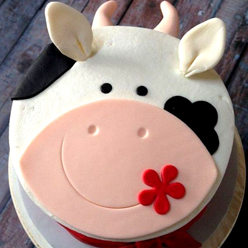 Cute Cow Designer Chocolate Cake- 2 Kg