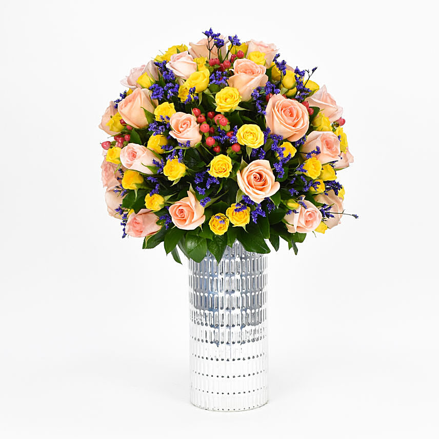 Mixed Blossoms Vase