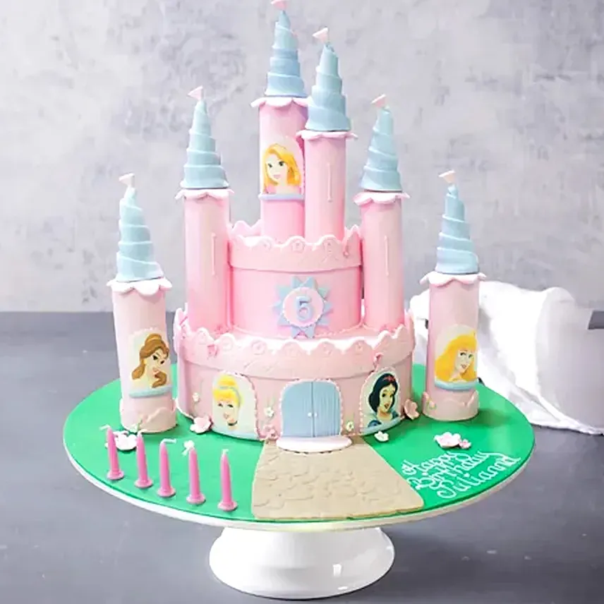 Princess Castle Red Velvet Cake- 6 Kg