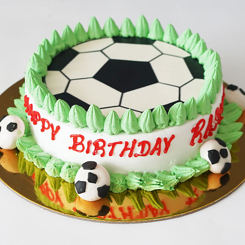 Football Cream Marble Cake