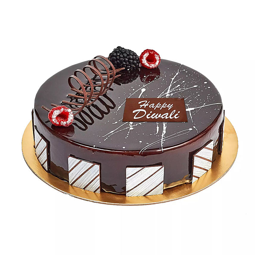 Half Kg Chocolate Truffle Diwali Cake