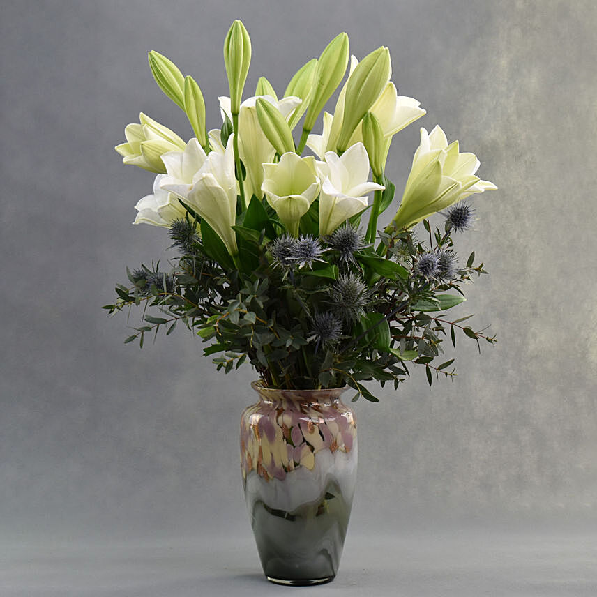 Scented Longi Lilly Arrangement in Vase