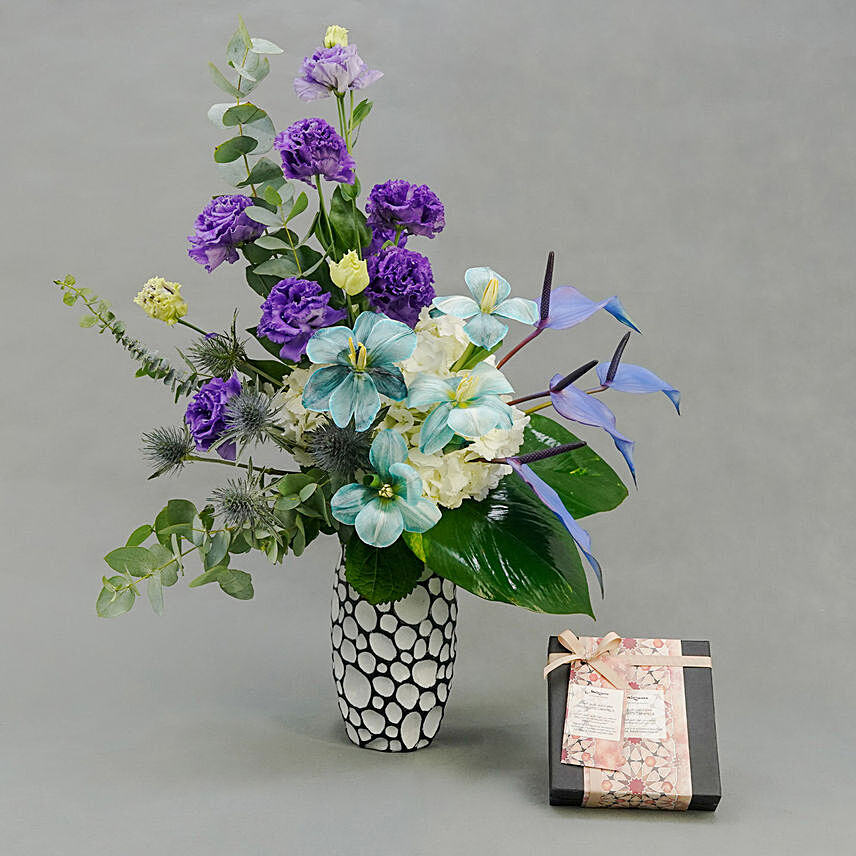 Blue Moon Florals and Mirzam Chocolate