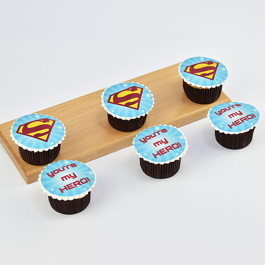 You Are My Hero Cupcakes