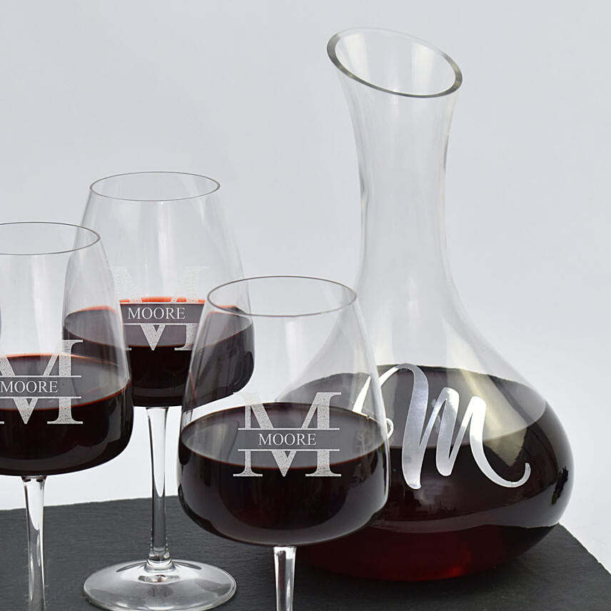 Decanter with glasses deals