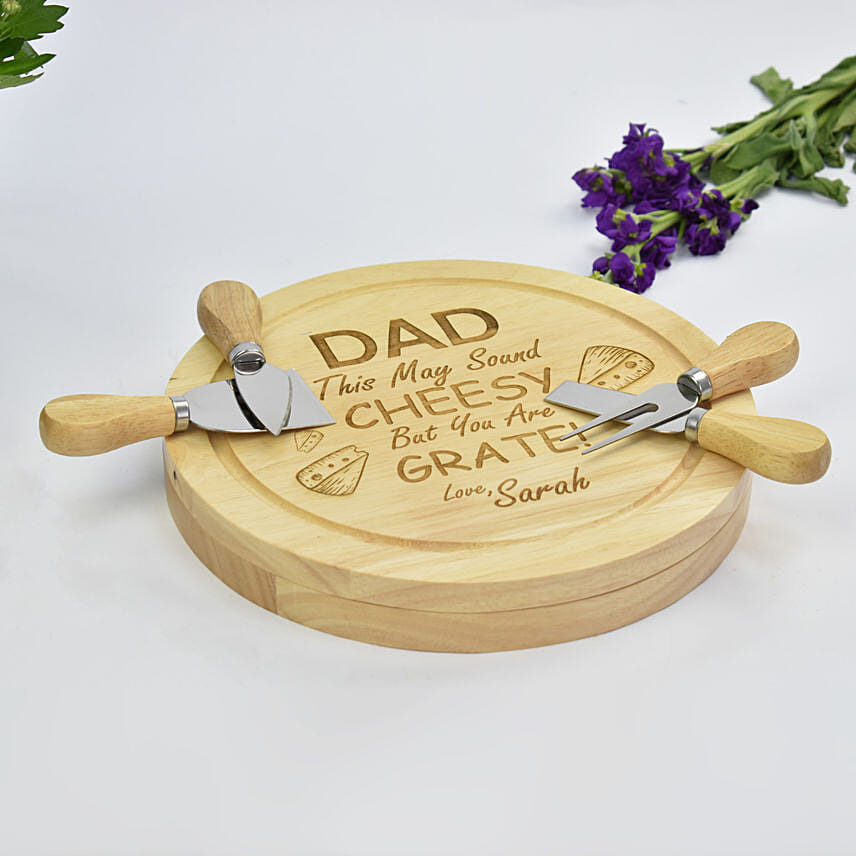 Personalised sales cheese board