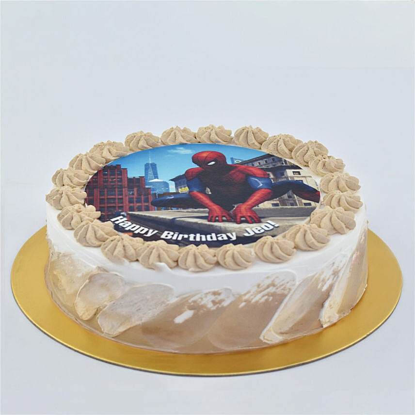 Spiderman Birthday Red Velvet Cake 8 Portion