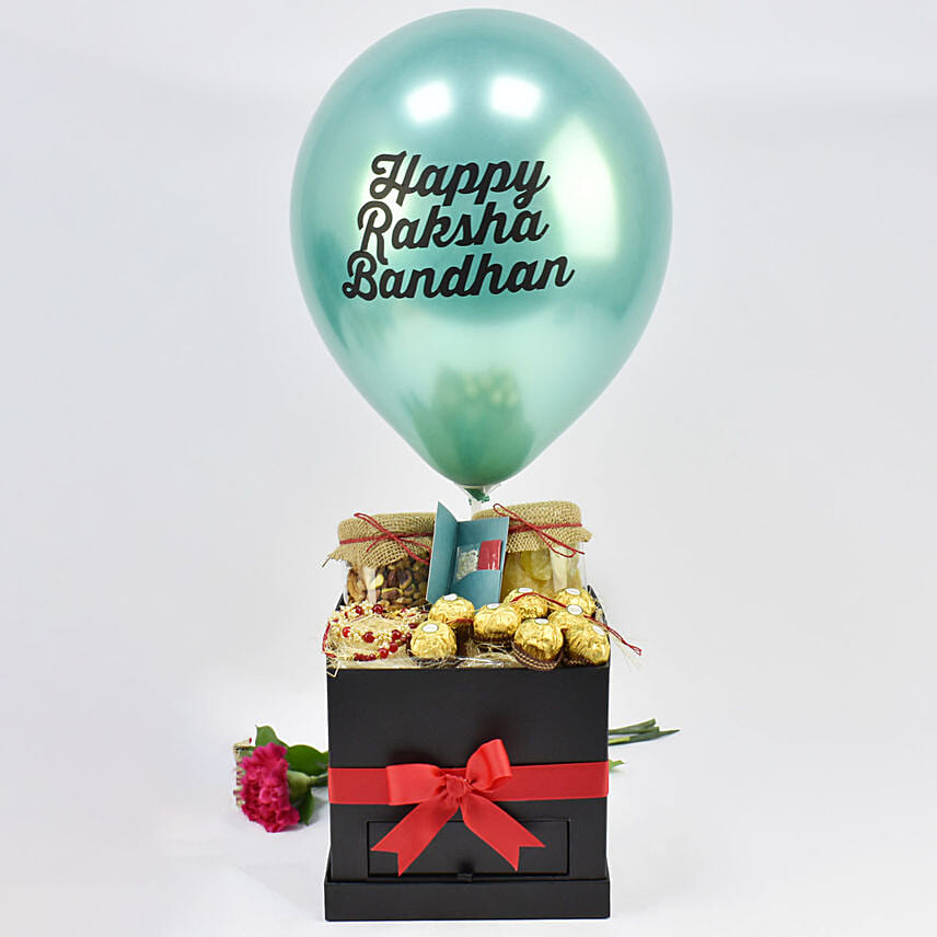 Exotic Raksha Bandhan Hamper With Balloon