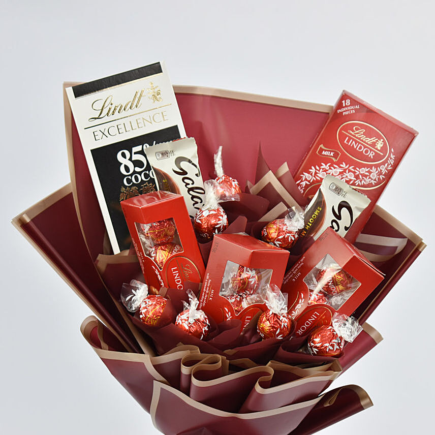 Lindt Chocolate Bouquet - Penghantaran Hadiah ke Dubai - Beli Dalam Talian!  – The Perfect Gift® Dubai