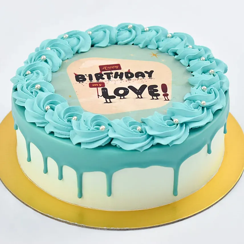 happy birthday my love cake 4 portion
