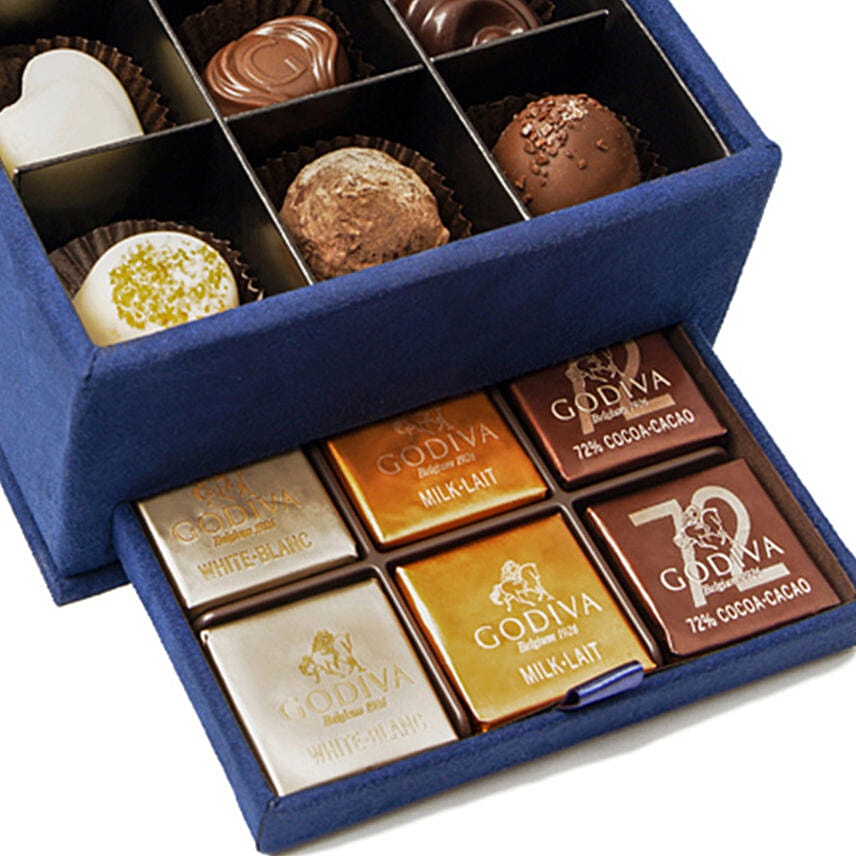 Blue Colour Assorted Godiva Chocolate Box