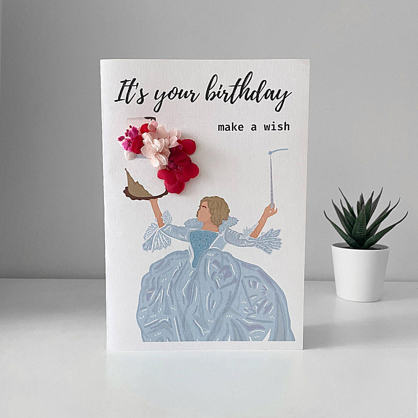 Happy Birthday, make a wish Fairy Card