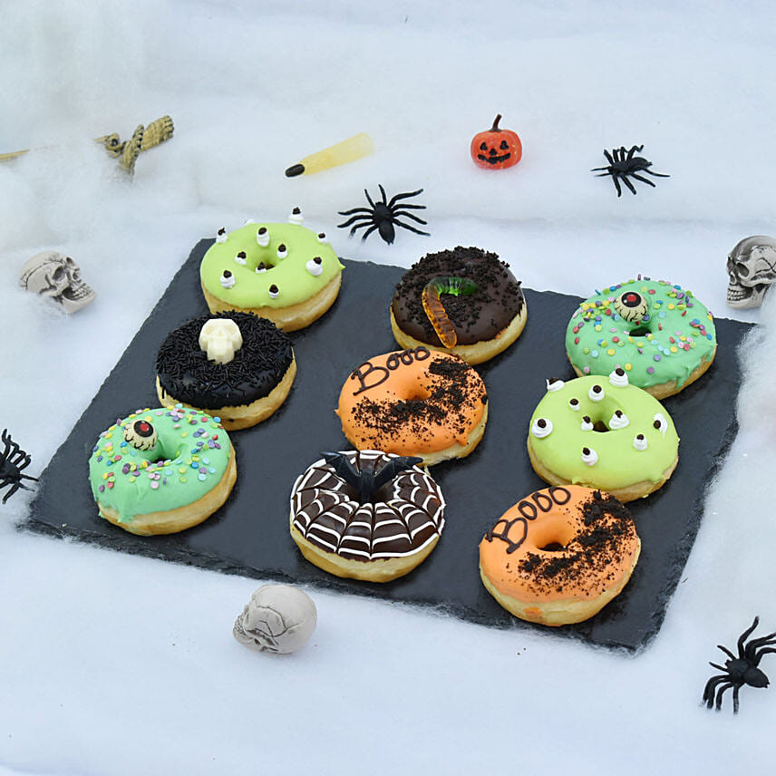 Donuts for Halloween 9pcs