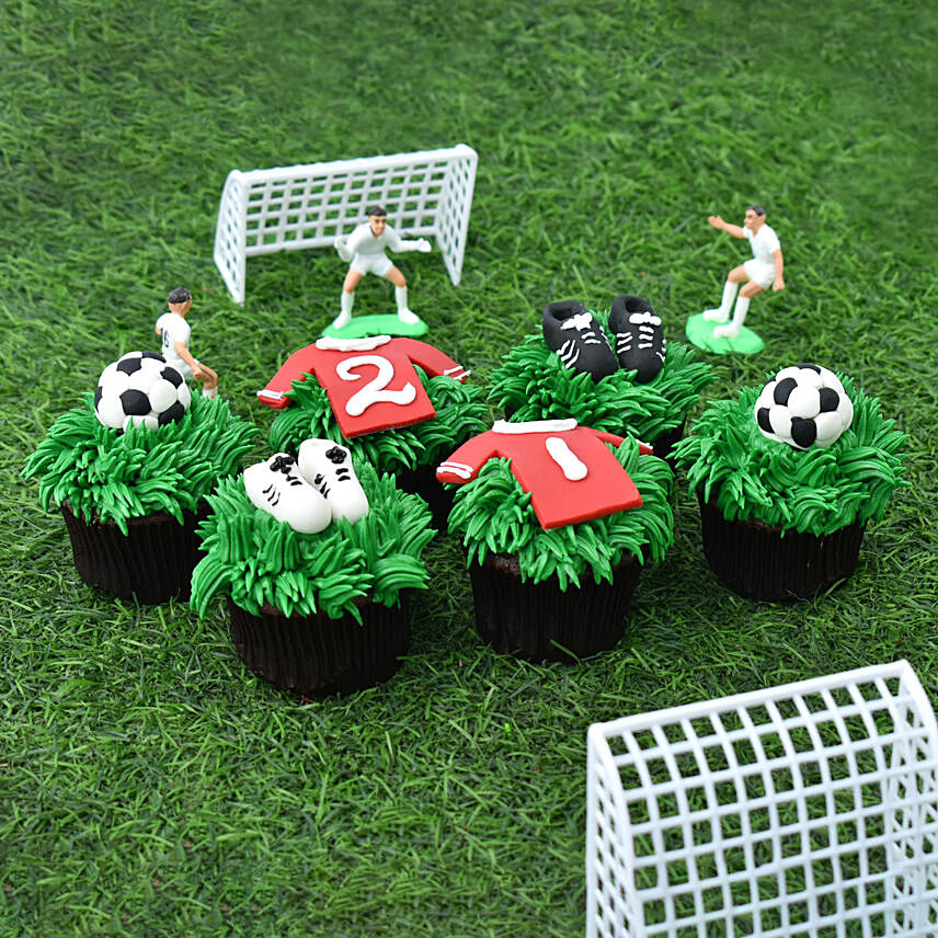 All About Football Cupcakes