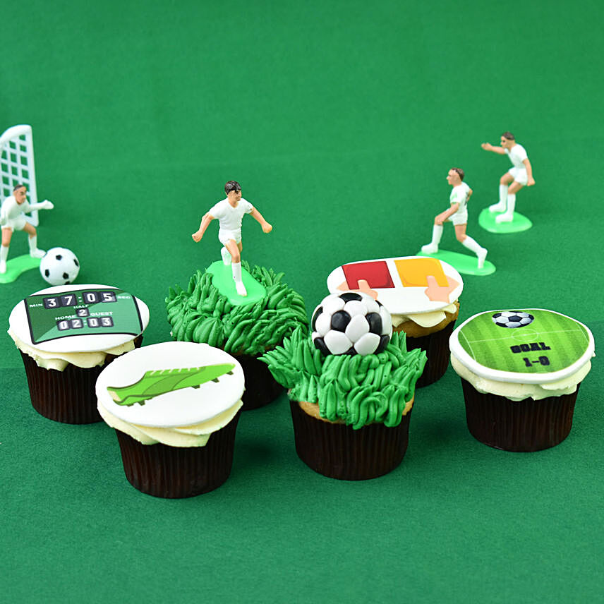 Football Fiesta Cupcakes