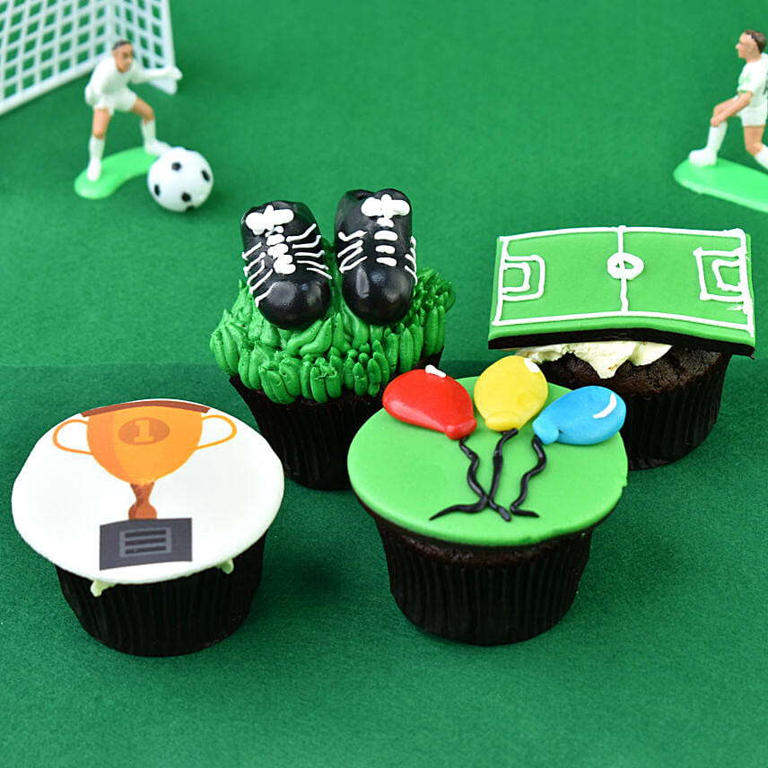 Football Love Cupcakes