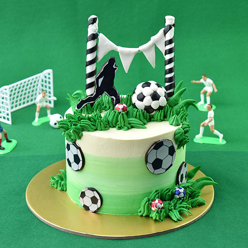 Lets Play Football Chocolate Cake