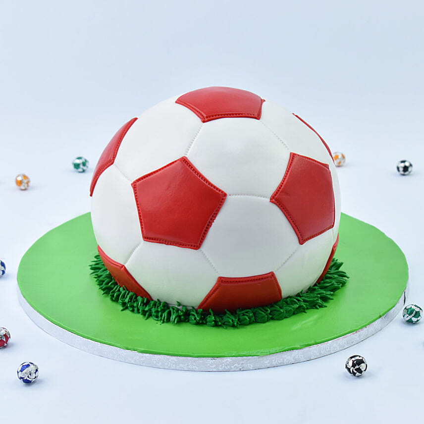 Soccer Ball Marble Cake