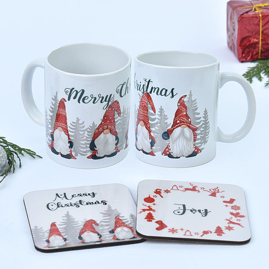 Merry Christmas Mug and Coaster Set