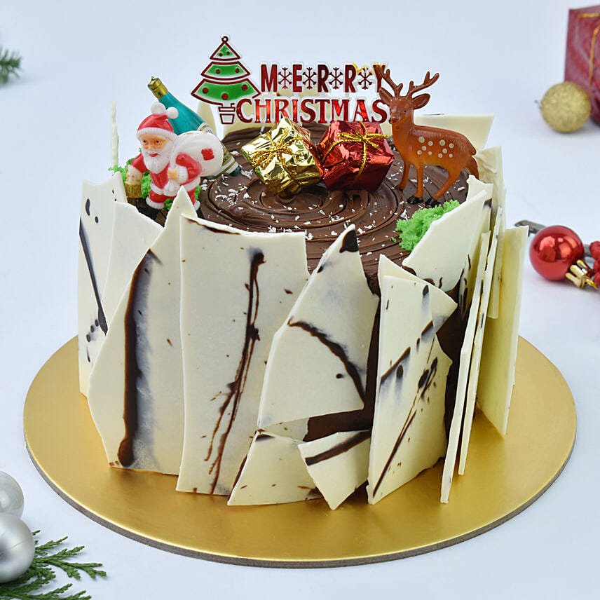 Order Chocolate Premium Christmas Cake Online SameDay Delivery UAE Buy Christmas Cake Online